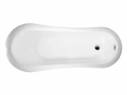 Bañera con patas RICHMOND NEGRA 171 cm patas LEÓN COBRE ENVEJECIDO Bañera Con Patas