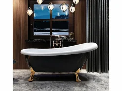 Best ROGIER & MOTHES Bañera con patas RICHMOND NEGRA 171 cm patas LEÓN NEGRAS Negro