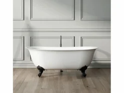Bañera con patas SURRY HILLS 165 cm patas ÁGUILA NEGRAS Bañera Con Patas