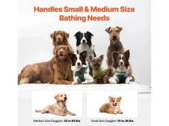 Online Bañera de Aseo, SucceBuy Bañera Plegable para Perro Claro para Pequeños Animales Azul