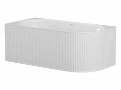 Shower & Design Bañera de esquina - 240L - mate - Acrílico - Esquina izquierda - 170cm - BARBORI