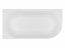 Shower & Design Bañera de esquina - 240L - mate - Acrílico - Esquina izquierda - 170cm - BARBORI