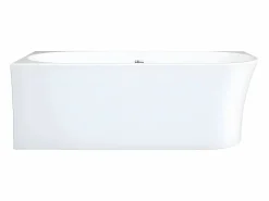 Hot Bañera de esquina izquierda - 228 L - 170 x 75 x 59 cm - Blanca - Acrílico - PONTICOLA Bañera Rinconera