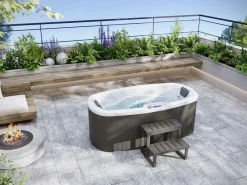 VOGUE SPA Bañera de hidromasaje 2 pers SAMOA 16 jets 210 x Prof. 110x78 cm
