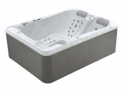 Bañera de hidromasaje 3 pl blanca - 65 jets - 200 x Prof. 160 x Alt. 80 cm - Sistema BALBOA - FIDJI V Bañera De Hidromasaje De Exterior