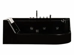 Outlet Shower & Design Bañera de hidromasaje 1 plaza 263L ángulo dcho ARIA - Negro