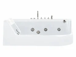 New Shower & Design Bañera de hidromasaje 1 plaza 263L ángulo izquierdo ARIA Blanco