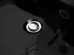 Hot Bañera de hidromasaje acristalada con leds negra DYONA Bañera De Hidromasaje