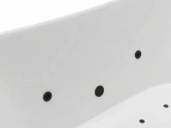 New Bañera de hidromasaje asimétrica blanca - 190 L - 180 x 80 x 74 cm - BOLAZA Bañera De Hidromasaje