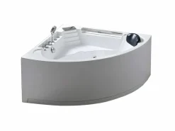 ELITESHOPPING Bañera de hidromasaje blanca para 1 persona 135 X 135 cm 6 jets - Sage