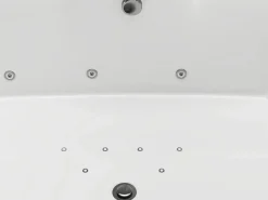 Shower & Design Bañera de hidromasaje blanca - 2 plazas - 390 L - 180 x 120 x 60 cm - VOLUTA