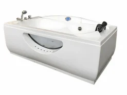 New ELITESHOPPING Bañera de hidromasaje blanca 170 X 90 cm 11 jets - Freesia Blanco