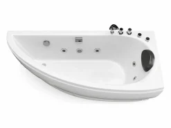Sale Bañera de hidromasaje , 1 plaza, Ancho 160 x Alt. 63 x Prof. 75 cm, ángulo recto, TABANA Bañera De Hidromasaje|Bañera Rinconera
