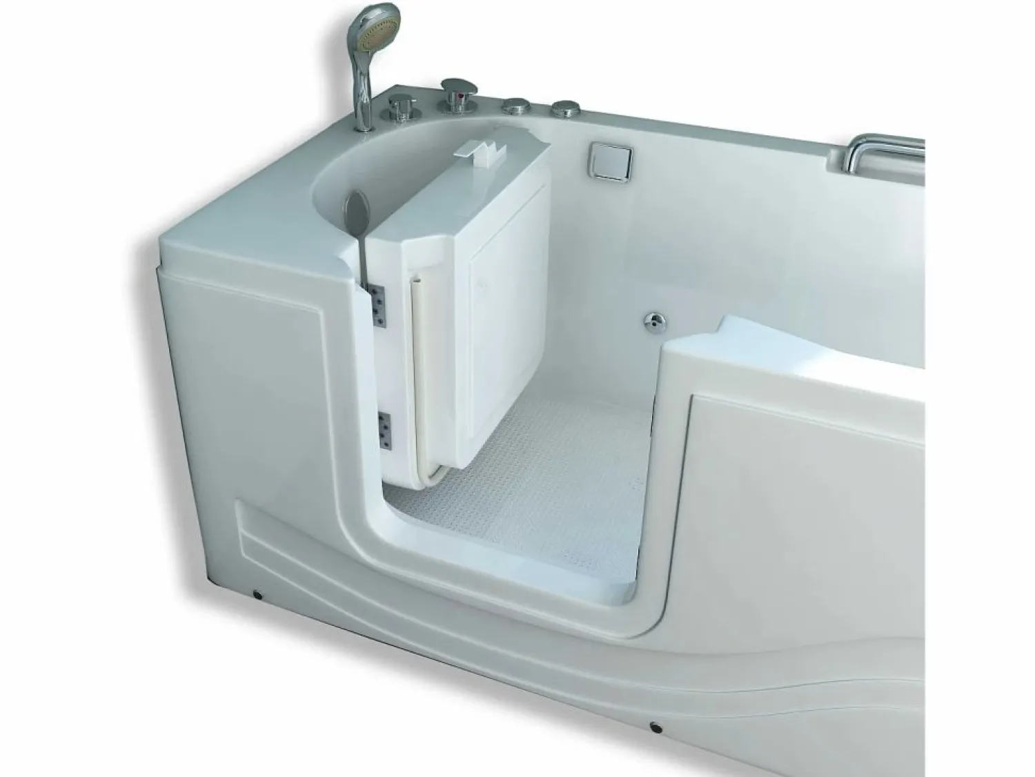 ELITESHOPPING Bañera de hidromasaje con puerta a la izquierda 153 x 76 cm – Oleander