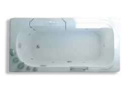 Outlet ELITESHOPPING Bañera de hidromasaje con puerta la derecha 153 x 76 cm – Pansy Blanco