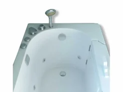 Outlet ELITESHOPPING Bañera de hidromasaje con puerta la derecha 153 x 76 cm – Pansy Blanco