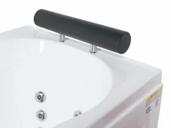 Shower & Design Bañera de hidromasaje con puerta - 1 plaza - 220L - 101,5 x 69 x 99 cm - BARUVA