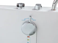 Shower & Design Bañera de hidromasaje con puerta - 1 plaza - 220L - 101,5 x 69 x 99 cm - BARUVA