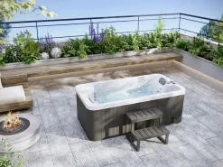 New VOGUE SPA bañera de hidromasaje de exterior para 2 personas de color con 14 jets TAHITI - Sistema BALBOA Blanco