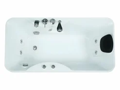 Outlet Bañera de hidromasaje GAVINO - 1 plaza - Angulo izquierdo Bañera De Hidromasaje|Bañera Rinconera
