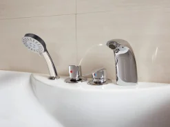 Outlet Bañera de hidromasaje GAVINO - 1 plaza - Angulo izquierdo Bañera De Hidromasaje|Bañera Rinconera