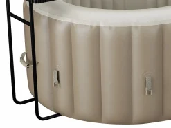 Best VOGUE SPA Bañera de hidromasaje hinchable ovalado 2 plazas, Ancho 190 x Prof. 120 x Alt. 65 cm, 90 chorros de aire, gris , B-LUCKY Topo