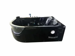 ELITESHOPPING Bañera de hidromasaje negra 120 x 180 cm 2 personas 8 jets - Bluebell