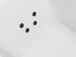 Sale Shower & Design Bañera de hidromasaje rayada blanca - 265 L - 170 x 80 x 58 cm - SIZORA Blanco
