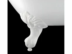 Discount ROGIER & MOTHES Bañera de Hierro PLYMOUTH blanca 153 cm Patas BLANCAS Blanco
