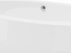 Outlet Bañera de pie ovalada blanca de 206 L, 185 x 91 x 58 cm, MARMATI Bañera Exenta
