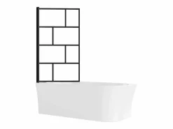 New Shower & Design Bañera ducha con mampara giratoria - 201 L - Ángulo izquierdo - PONTICOLA Blanco