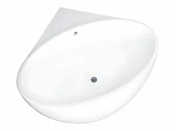 Outlet Shower & Design Bañera esquinera - 197 L - 127 x 127 x 58 cm - - Acrílico - GOURAMI Blanco