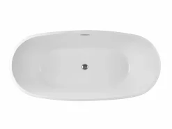 Outlet Bañera exenta acrílica ovalada blanca, 238L, 170 x 80 x 58 cm, NICA Bañera Exenta