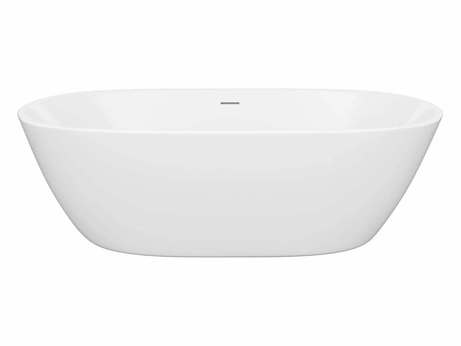 Clearance Bañera exenta blanca - 217 L - acrílico - 180 x 75 x 57 cm - SAROFA Bañera Exenta