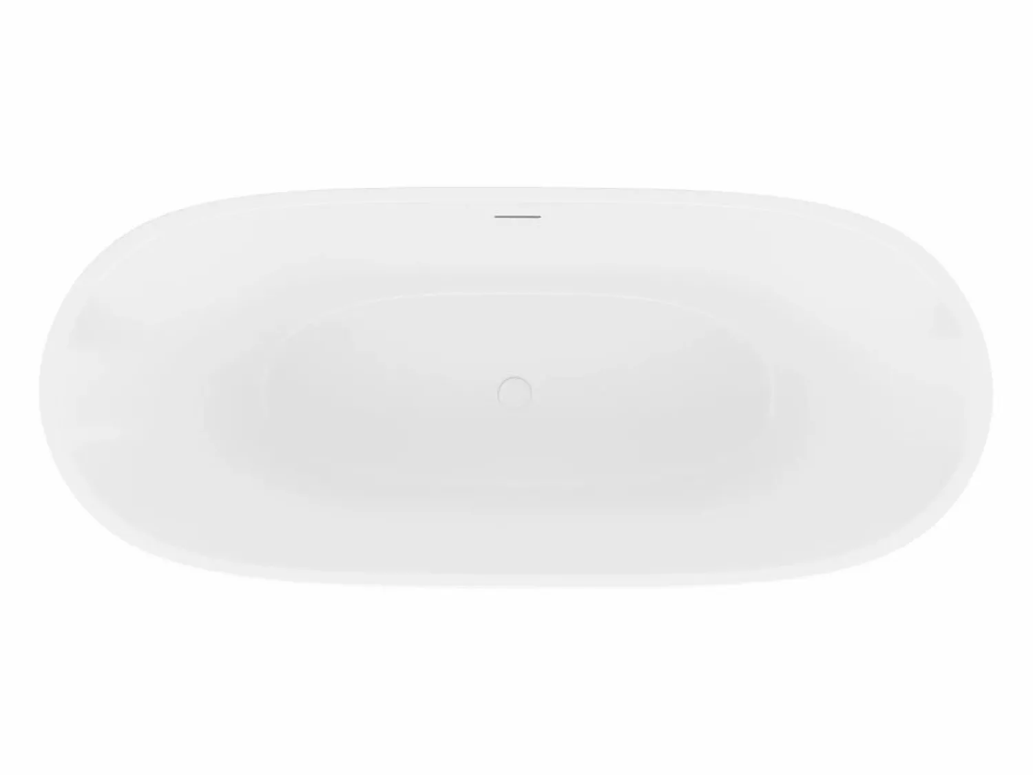 Clearance Bañera exenta blanca - 217 L - acrílico - 180 x 75 x 57 cm - SAROFA Bañera Exenta