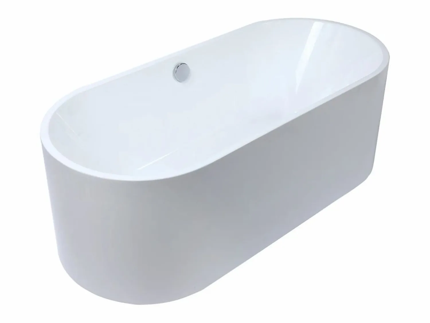 Shower & Design Bañera exenta blanca - acrílico - 170 x 75 X 58 cm - KATOUCHA
