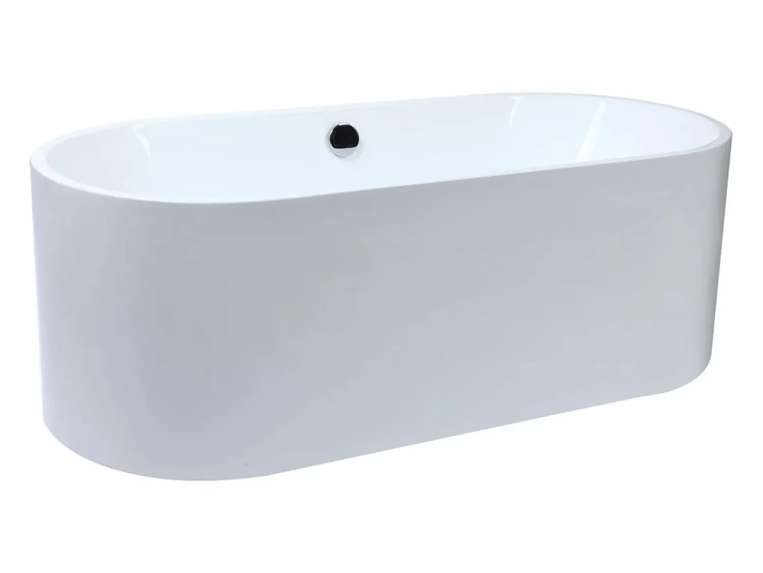 Shower & Design Bañera exenta blanca - acrílico - 170 x 75 X 58 cm - KATOUCHA