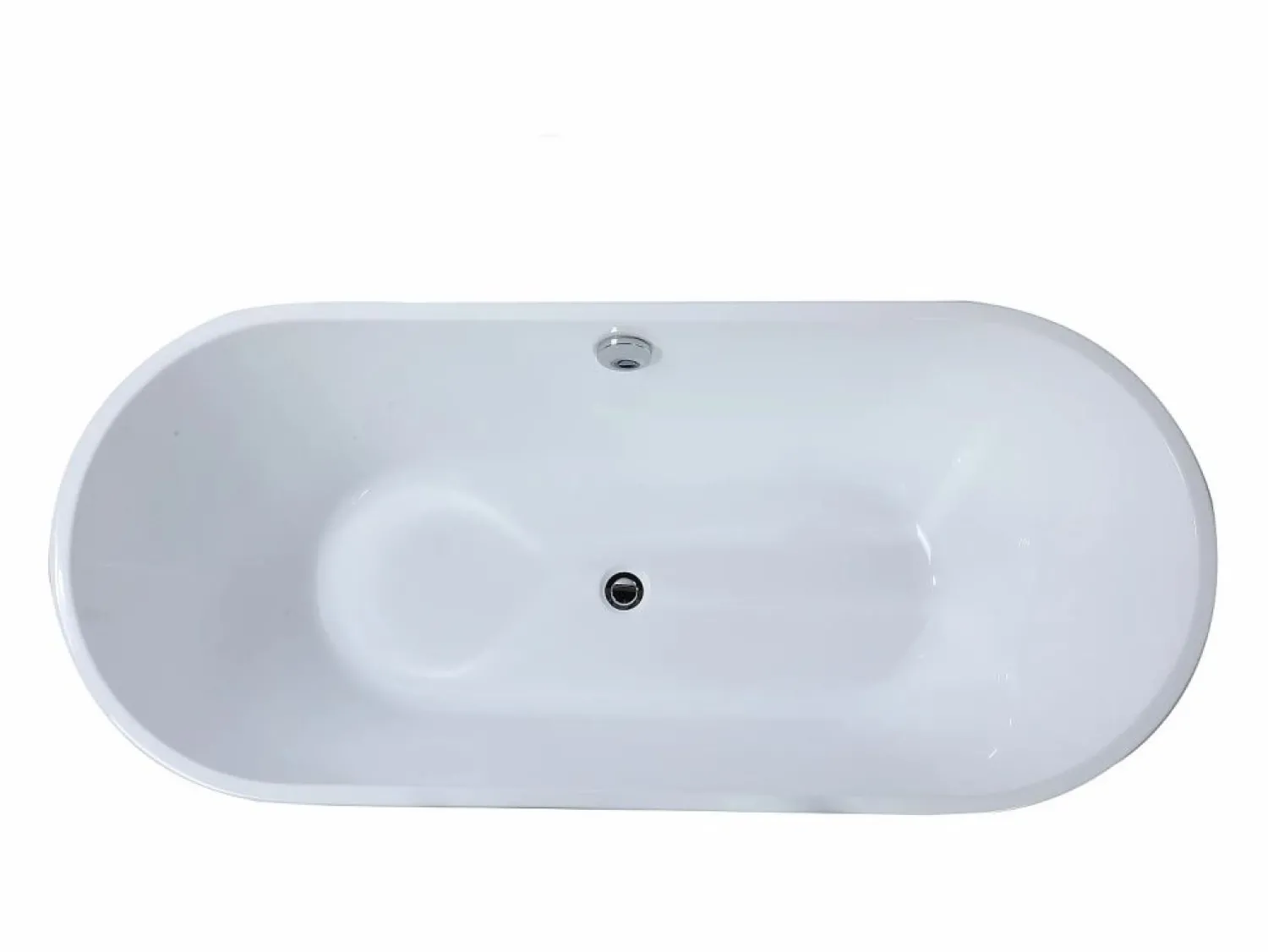 Shower & Design Bañera exenta blanca - acrílico - 170 x 75 X 58 cm - KATOUCHA
