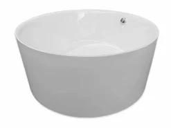 ELITESHOPPING Bañera exenta blanca diámetro 134 X 60 cm - Mercy