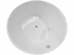 ELITESHOPPING Bañera exenta blanca diámetro 134 X 60 cm - Mercy