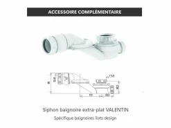 Sale STANO Bañera exenta BOSTON 156 cm Blanco