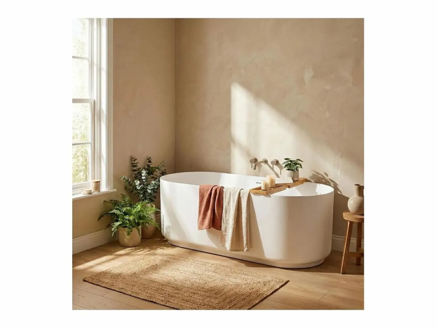 Online Bañera exenta de acrílico NAÏA de 170 cm Bañera Exenta
