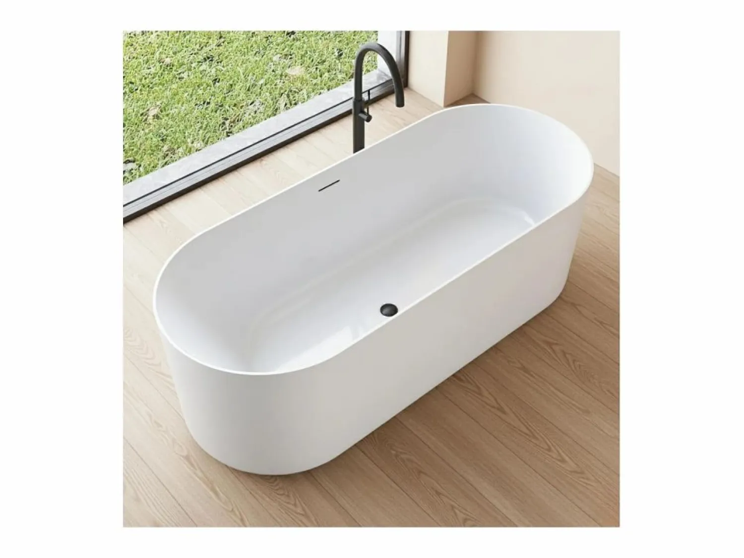 Online Bañera exenta de acrílico NAÏA de 170 cm Bañera Exenta