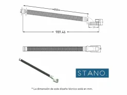 Outlet STANO Bañera exenta DENVER 150 cm Blanco