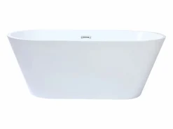 Shower & Design Bañera exenta design blanca, acrílico, 150 x 70 x 58 cm, TWIGGY