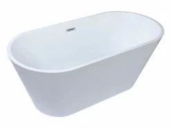 Shower & Design Bañera exenta design blanca, acrílico, 150 x 70 x 58 cm, TWIGGY