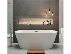 Discount STANO Bañera exenta FINDLAY Anti-Slide 149 cm Blanco