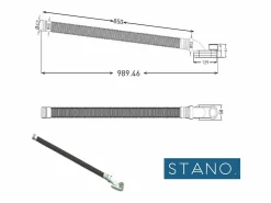 Hot STANO Bañera exenta FINDLAY Anti-Slide 171 cm Blanco