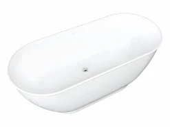 Discount Bañera exenta ovalada - 240 L - 170 x 75 x 60 cm - - Acrílico - MOBULA Bañera Exenta