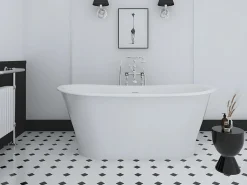 New Bañera exenta ovalada - estilo retro - 180 L - 150 x 74 x 63 cm - - Acrílico - PELMATO Bañera Exenta